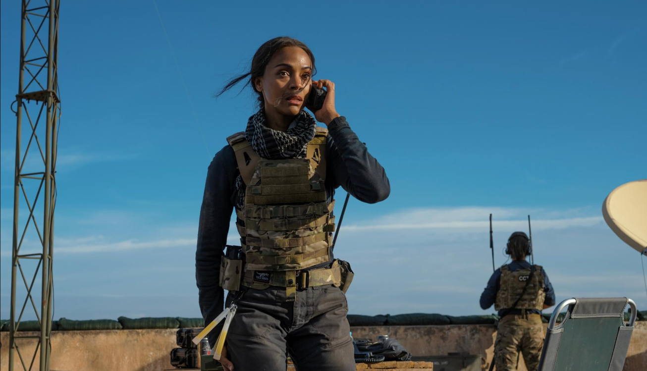 Zoe Saldaña as Joe in Lioness Season 3 During a High-Stakes CIA Mission